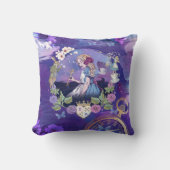 不思議の国の魔法のストーリーブックヴィンテージアリス クッション (正面)