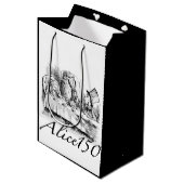 不思議の国の150th記念日のAlice150アリス ミディアムペーパーバッグ (正面アングル)