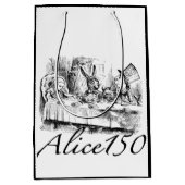 不思議の国の150th記念日のAlice150アリス ミディアムペーパーバッグ (正面)