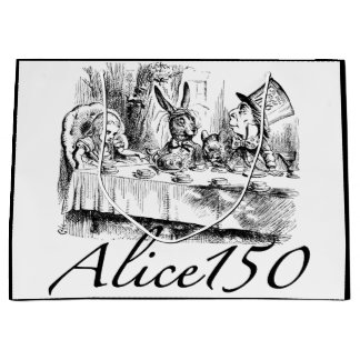 不思議の国の150th記念日のAlice150アリス ラージペーパーバッグ