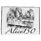 不思議の国の150th記念日のAlice150アリス ラージペーパーバッグ (裏面)