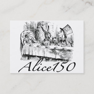 不思議の国の150th記念日のAlice150アリス 名刺