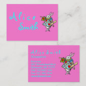 不思議の国の~の名刺のウサギアリス 名刺 (正面/裏面)