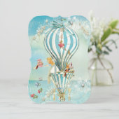 不思議の国のDieCutPartyの招待状の大きいアリス 招待状 (スタンド正面)