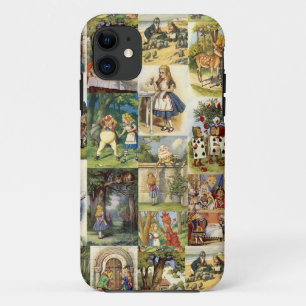 不思議の国のIphoneの場合のコラージュのアリス iPhone 11 ケース