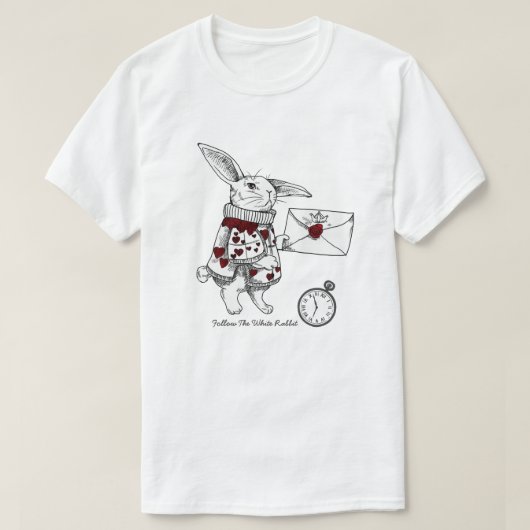 不思議の国のTシャツのアリス Tシャツ (デザイン正面)