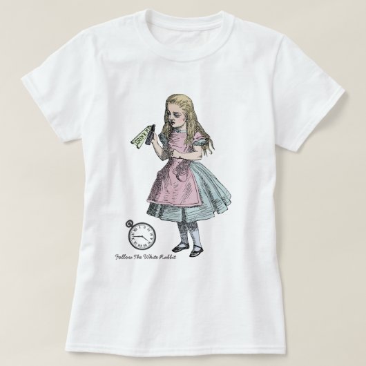 不思議の国のTシャツのアリス Tシャツ (デザイン正面)