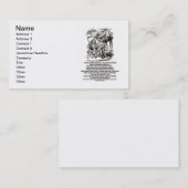 不思議の国はアリスようであろうものですだった 名刺 (正面/裏面)