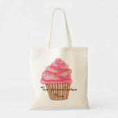 不思議の国はカップケーキを振りかけます トートバッグ (正面)