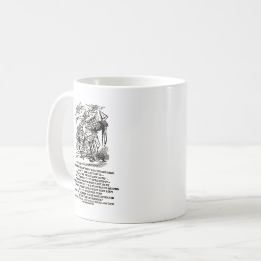 不思議の国は公爵夫人ようであろうものですだった コーヒーマグカップ (正面左)