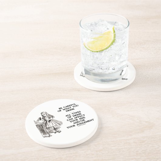 不思議の国は飲むものをを注意します(アリス) コースター (側面)