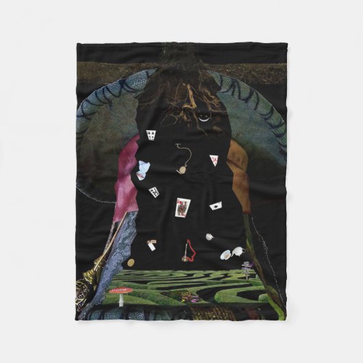 不思議の国へのオード フリースブランケット (正面)