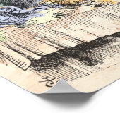 不思議の国シンプルのアリス ポスター (角)