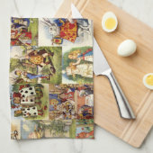 不思議の国タオルのアリス キッチンタオル (四つ折り)