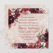 不思議の国ヴィンテージエレガントウェディングスクエアのアリス 招待状 (正面/裏面)