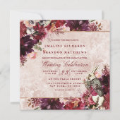 不思議の国ヴィンテージエレガントウェディングスクエアのアリス 招待状 (正面)