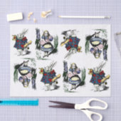 不思議の国及び白いウサギのクラシックなアリス 薄葉紙 (クラフト)