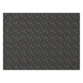 不思議の国幾何学的な夜パターン テーブルクロス (正面(横))