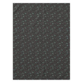 不思議の国幾何学的な夜パターン テーブルクロス (正面)