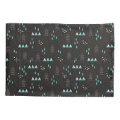 不思議の国幾何学的な夜パターン 枕カバー (裏面-左)