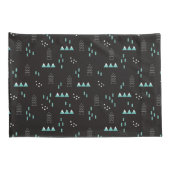 不思議の国幾何学的な夜パターン 枕カバー (裏面-右)