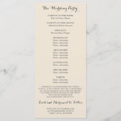 不思議の国式プログラムのアリス プログラム (裏面)