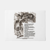 不思議の国方法私は引用文行くべきです ドアマット (正面)