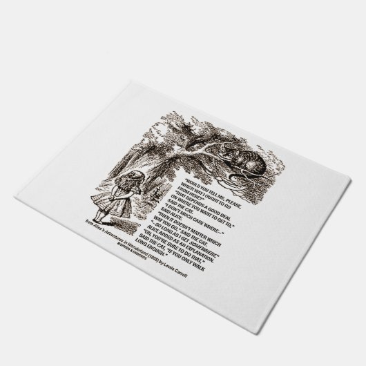 不思議の国方法私は引用文行くべきです ドアマット (アングル)