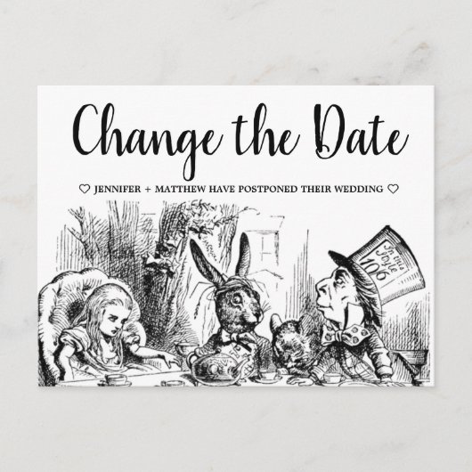 不思議の国結婚のアリス ポストカード (正面)