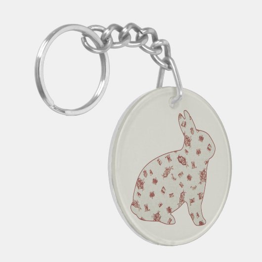 不思議の国2のウサギ キーホルダー (正面左)