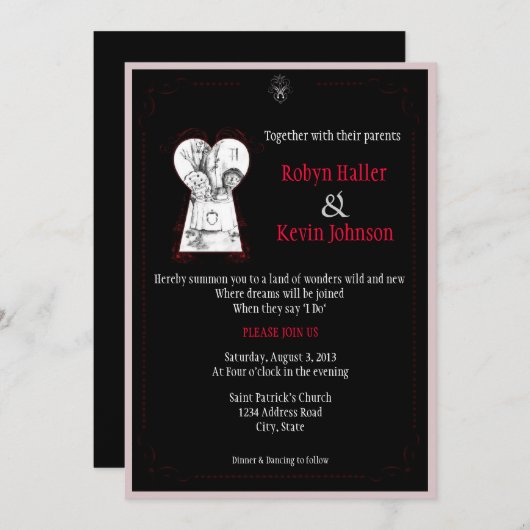 不思議の国2 招待状 (正面/裏面)