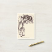 不思議の国|チェシャー猫のにやにや笑いのヴィンテージアリス ポストイット (デスク上)