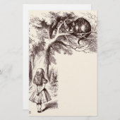 不思議の国|チェシャー猫のスマイルのアリス 便箋 (正面/裏面)