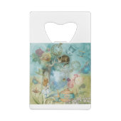 不思議の国-不思議の国のコラージュのアリス クレジットカード栓抜き (裏面)