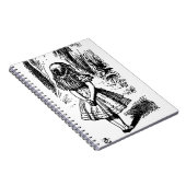 不思議の国-元のイラストレーションのアリス ノートブック (右側)