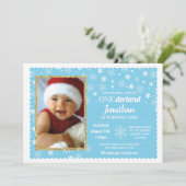 不思議の国 冬 青い雪の結晶 フォト ワンダーランド 招待状 (スタンド正面)