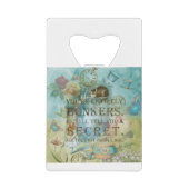 不思議の国-狂う引用文-不思議の国のアリス クレジットカード栓抜き (正面)