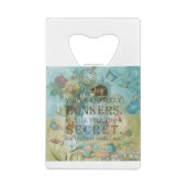 不思議の国-狂う引用文-不思議の国のアリス クレジットカード栓抜き (裏面)