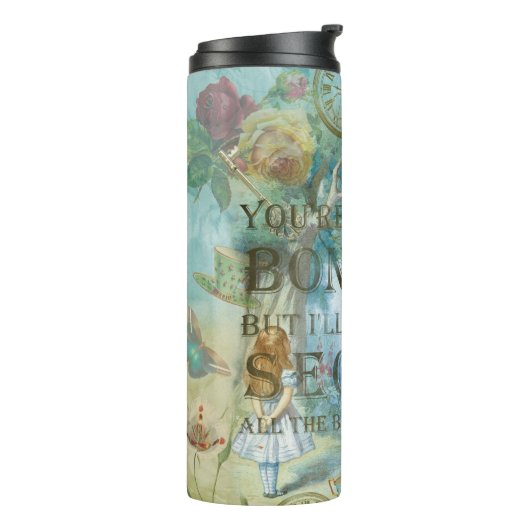 不思議の国-狂う引用文-不思議の国のアリス タンブラー (回転左)