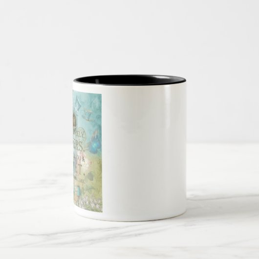 不思議の国-狂う引用文-不思議の国のアリス ツートーンマグカップ (中央)