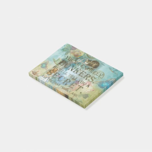 不思議の国-狂う引用文-不思議の国のアリス ポストイット (アングル)