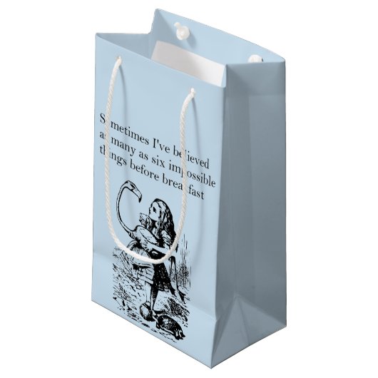 不思議の国、6つの不可能な事のアリス スモールペーパーバッグ (正面アングル)