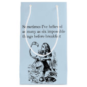 不思議の国、6つの不可能な事のアリス スモールペーパーバッグ (正面)