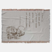 不思議の国W/Flamingoの冒険の引用文のアリス スローブランケット (正面)