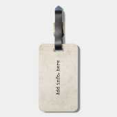 不思議の国W/Flamingoの冒険の引用文のアリス ラゲッジタグ (裏面縦)