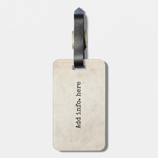 不思議の国W/Flamingoの冒険の引用文のアリス ラゲッジタグ (裏面縦)