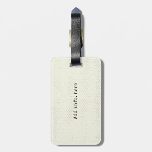 不思議の国W/Flamingoの冒険の引用文のアリス ラゲッジタグ (裏面縦)