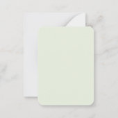 不思議の星 3.5x2.5 フラット ノート カード (裏面)