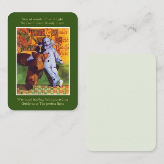 不思議の星 3.5x2.5 フラット ノート カード (正面/裏面)