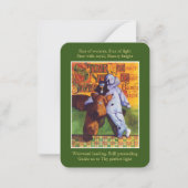 不思議の星 3.5x2.5 フラット ノート カード (正面)